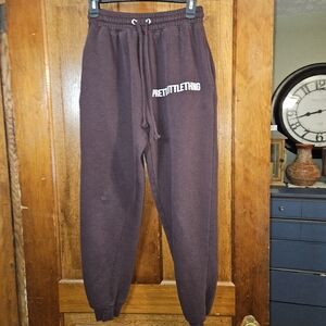 Pretty Little Thing Womens Small Brown Sweats GUC